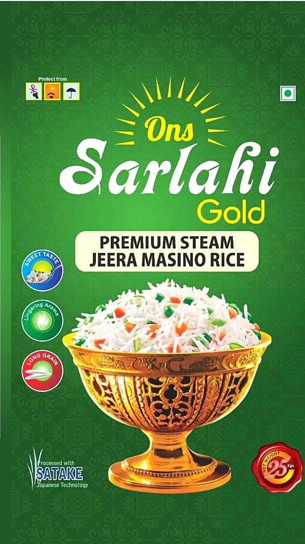 Ons Sarlahi Gold Premium Steam Jeera Masino Rice pack